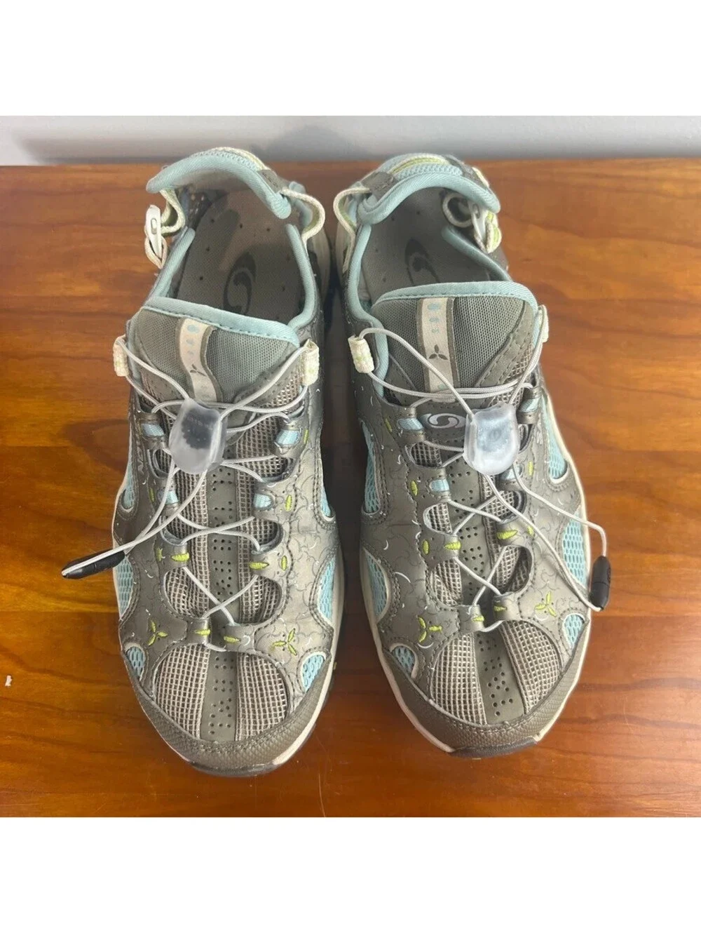 Salomon Tech Amphibian Water Hiking Shoes Gray Blue Women's 7.5 EU39.5